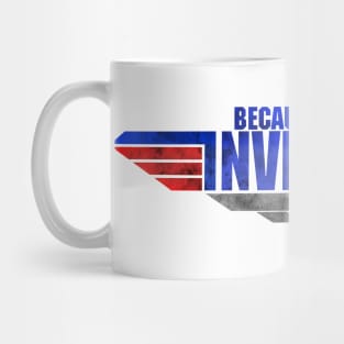 Because I Was Inverted Metal Red Blue Top Gun Maverick Logo Iceman Rooster Wingman Danger Zone Mug